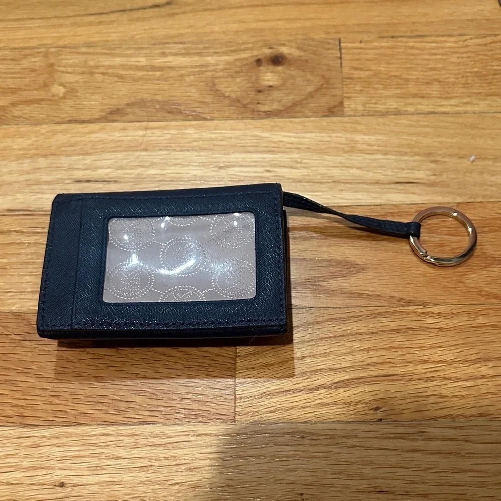 Michael Kors Navy Wallet with Gold Logo